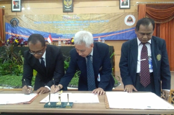 Penandatanganan Memorandum of Understanding antara pemerintah Timor Leste dengan Fakultas Ilmu Sosial dan Ilmu Politik Universitas Brawijaya (FISIP UB), Senin (21/12) kemarin.