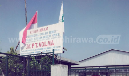 Pabrik PT Volma di Jombang.