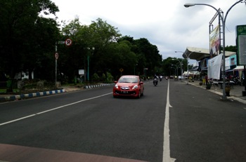 Area stadion Untung Suropati Kota Pasuruan di jalan Pahlawan akan di jadikan Car Free Day di akhir Maret 2016 nanti, Minggu (20/3). [hilmi husain/bhirawa]