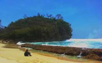 Pantai Ngudel Desa Sindurejo, Kec Gedangan, Kab Malang tempat wisata pantai baru. [cahyono/bhirawa]
