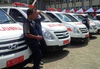 Lima ambulans standar Internasional ini kini bisa dimanfaatkan untuk operasional 5 Puskesmas di Kota Batu