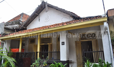 Salah satu bangunan heritage di Kampung Lawas Maspati Surabaya.