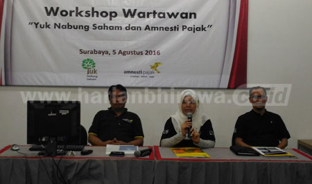 BEI bersama KPEI dan KSEI kembali menyelenggarakan acara Workshop Wartawan Daerah di Surabaya.
