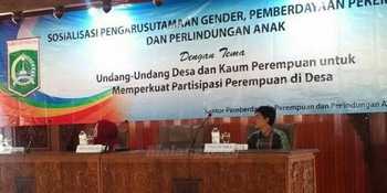 KPPA Kabupaten Malang saat menggelar Sosialisasi Pengarusutamaan Gender, Pemberdayaan Perempuan dan Perlindugan Anak, di Pendapa Agung Kabupaten  Malang, di Jalan Panji, Kec Kepanjen, Kab Malang