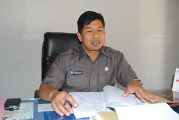 Kepala Dinas Pengairan Kabupatemn Bojonegoro, Edi Susanto. (achmad basir/bhirawa)