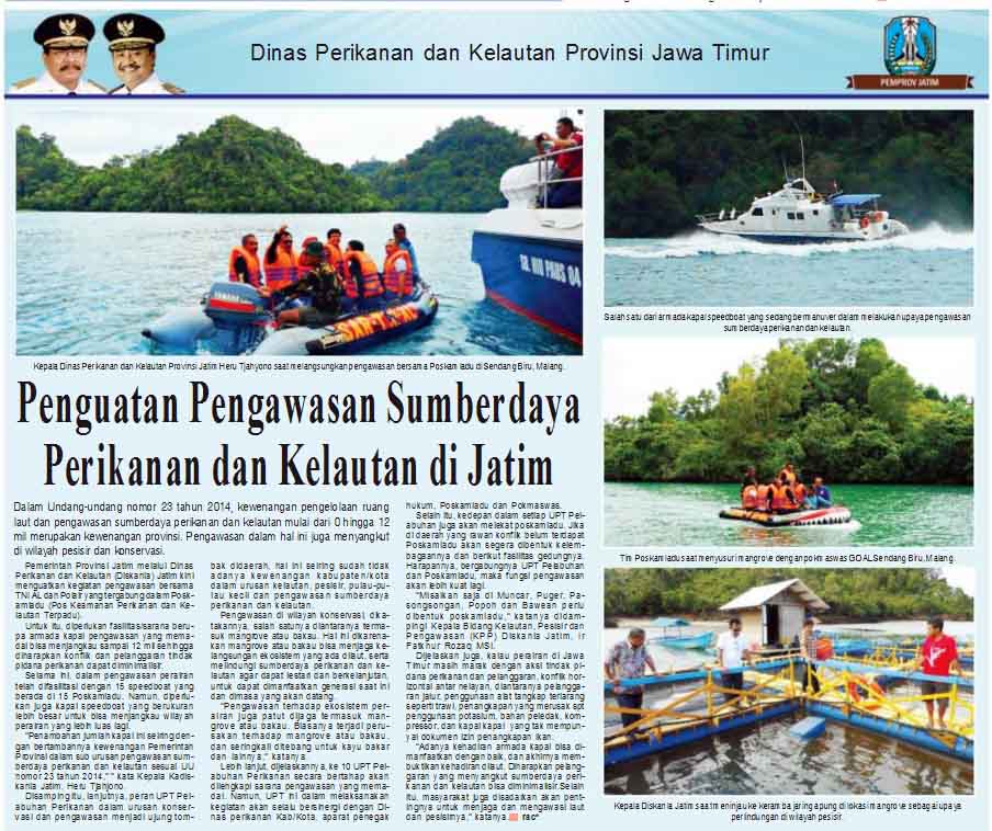 Penguatan Pengawasan Sumberdaya Perikanan dan Kelautan Provinsi Jatim